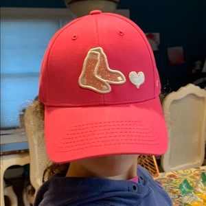 Pink kids Red Sox baseball hat